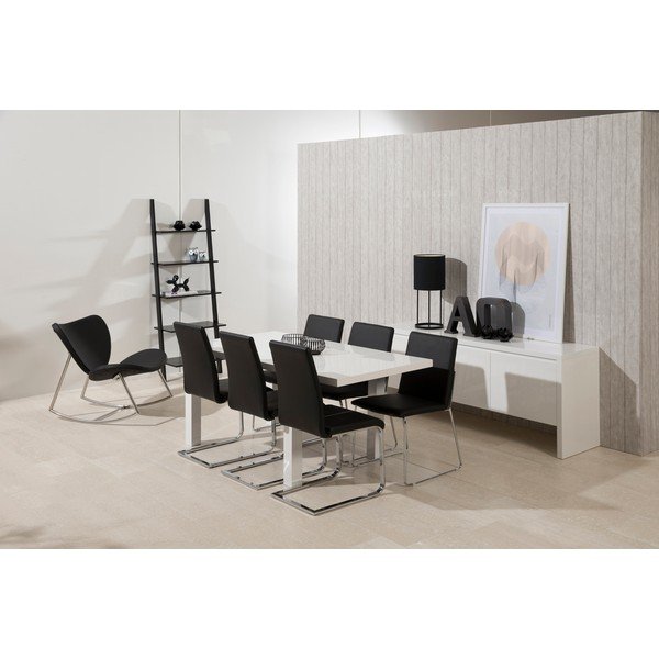 Juodos spalvos knygų spinta Actona Writex, aukštis 183 cm-image-1