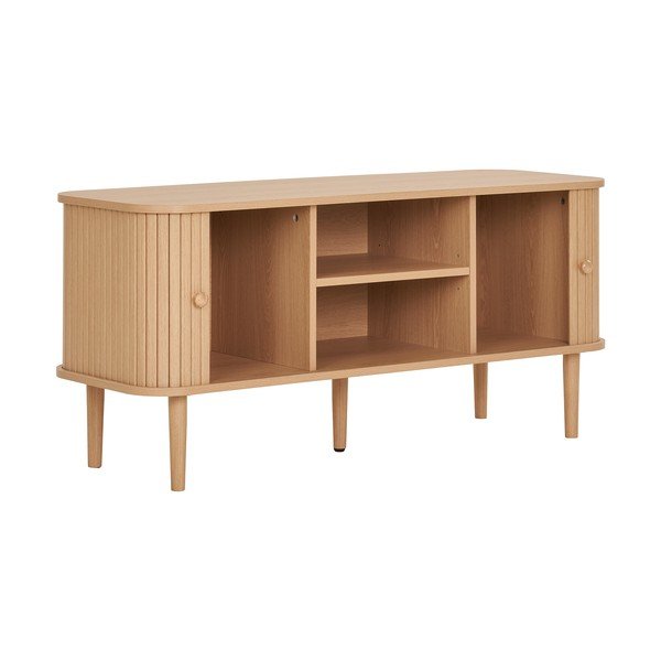 Natūralios spalvos TV spintelė iš pušies 113x51,5x40 cm Nikko – House Nordic-image-4