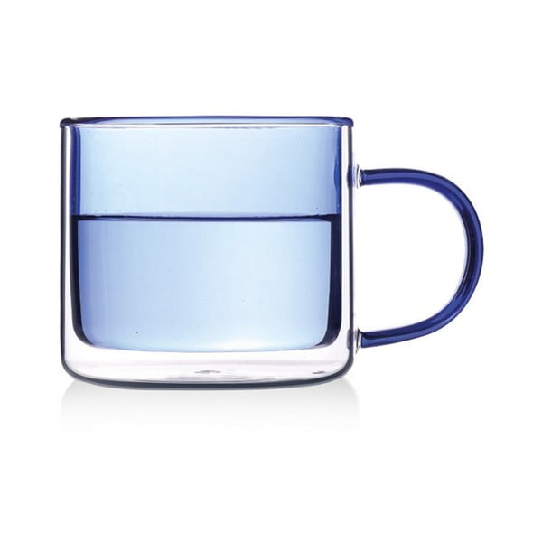 Iš stiklo  puodelis mėlynos spalvos – Hermia