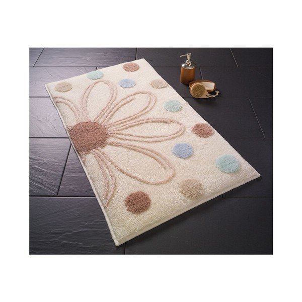 Šviesiai smėlio spalvos vonios kilimėlis Confetti Bathmats, 50 x 60 cm-image-1