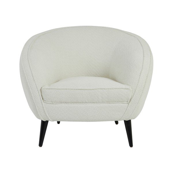 Iš boucle krėslas baltos spalvos Almond – Light & Living