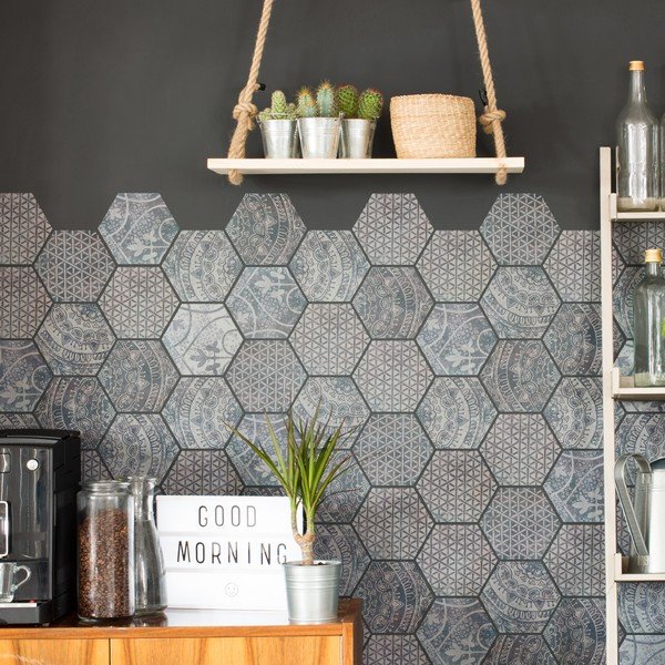 28 dekoratyvinių sieninių lipdukų rinkinys Ambiance Old Beauty, 15 x 13,5 cm-image-1