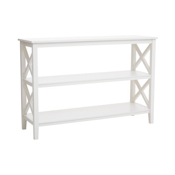 Baltos spalvos iš pušies masyvo pastatoma lentyna 120x81x40 cm Heritage – Premier Housewares