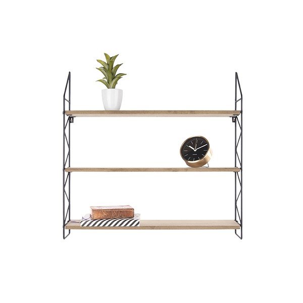 Metalinė lentyna su juodomis detalėmis PT LIVING Zig Zag-image-2