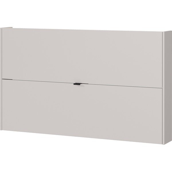 Kreminės spalvos atlenkiama/pakabinama spintelė batams iš ąžuolo 140x83x18 cm Ameca – Germania