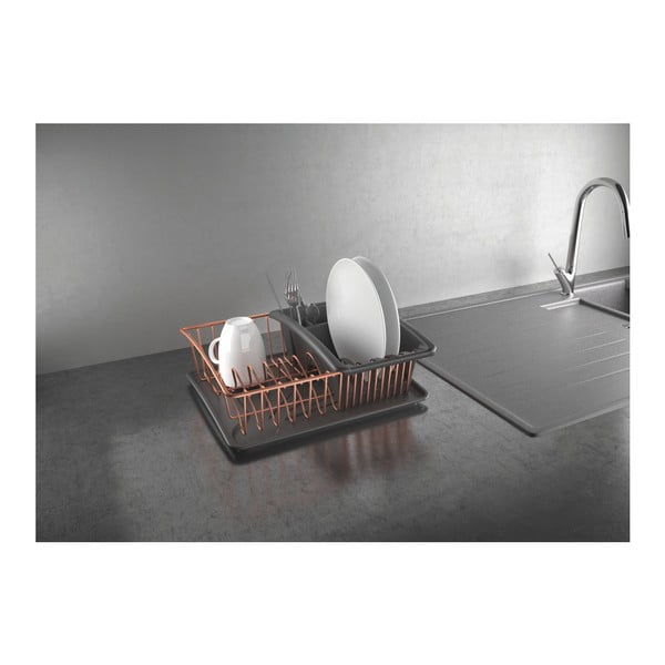 Indų nulašėjimo padėklas su vario spalvos grotelėmis Metaltex-image-4