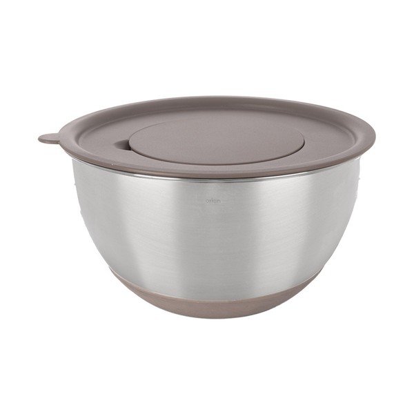 Sidabrinės spalvos iš nerūdijančio plieno dubuo ø 22 cm Beige – Orion