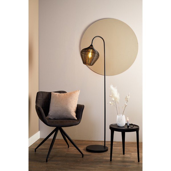 Juodas pastatomas šviestuvas (aukštis 160 cm) Alvaro - Light & Living-image-1