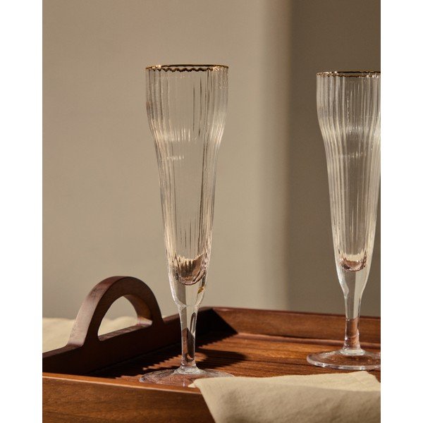 Stiklinė šampanui 190 ml Ayan – Kave Home-image-2