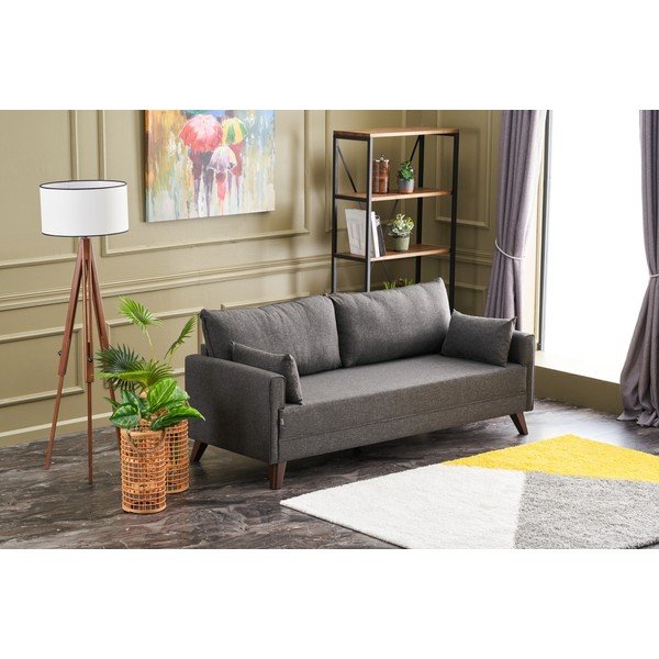 Sofa antracito spalvos 208 cm Bella – Balcab Home-image-4