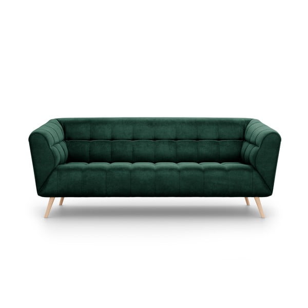 Tamsiai žalia aksominė sofa Interieurs 86 Étoile, 210 cm
