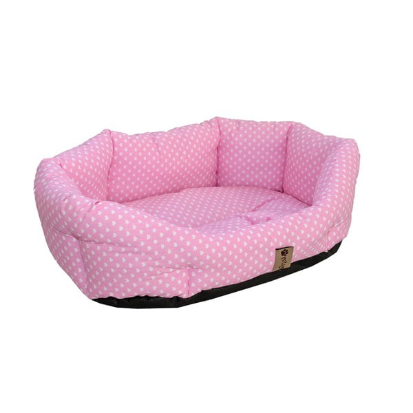 Rožinė medvilninė lova 75x60 cm Pinky - Petsy