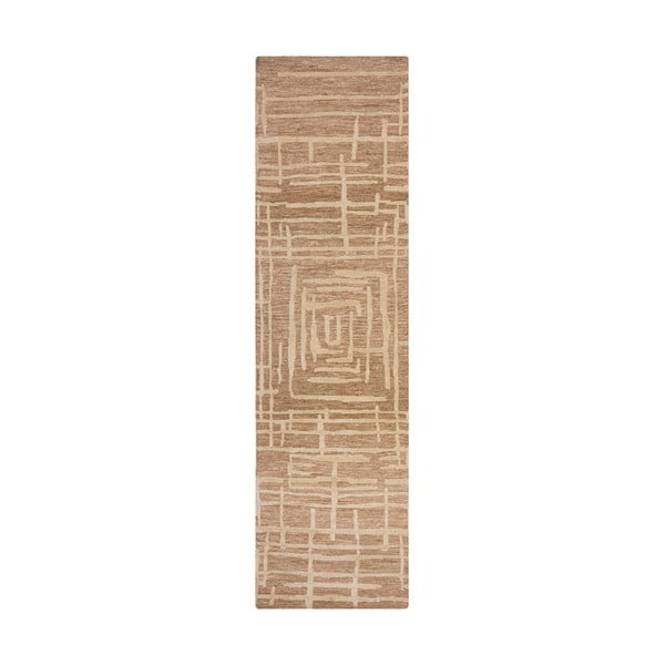 Smėlio spalvos kilimas 80x300 cm Elliot – Flair Rugs