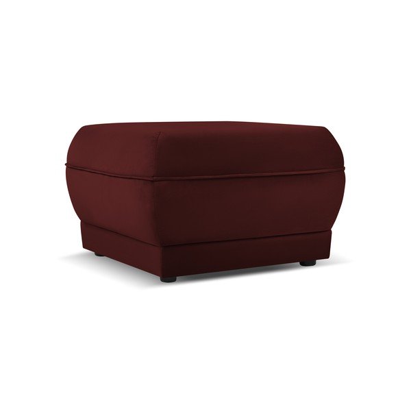 Pufas raudonos spalvos iš velveto Lando – Micadoni Home-image-2