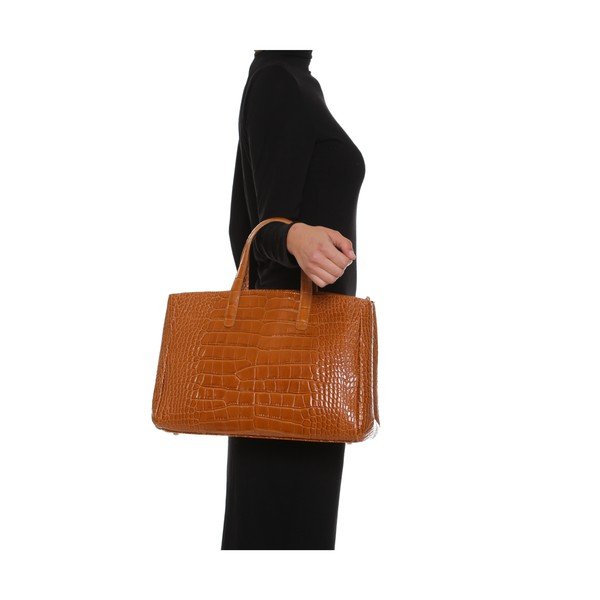 Odinė rankinė Anna Luchini 634 Cognac-image-4