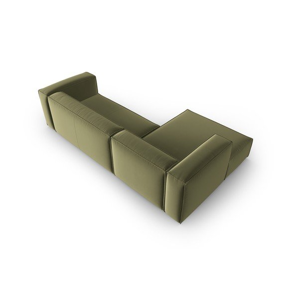Iš velveto kampinė sofa žalios spalvos Mackay – Cosmopolitan Design-image-3