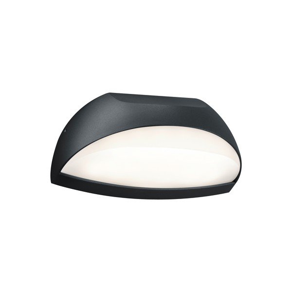 Pilkos spalvos lauko sieninis šviestuvas Trio Muga, aukštis 18,5 cm-image-2