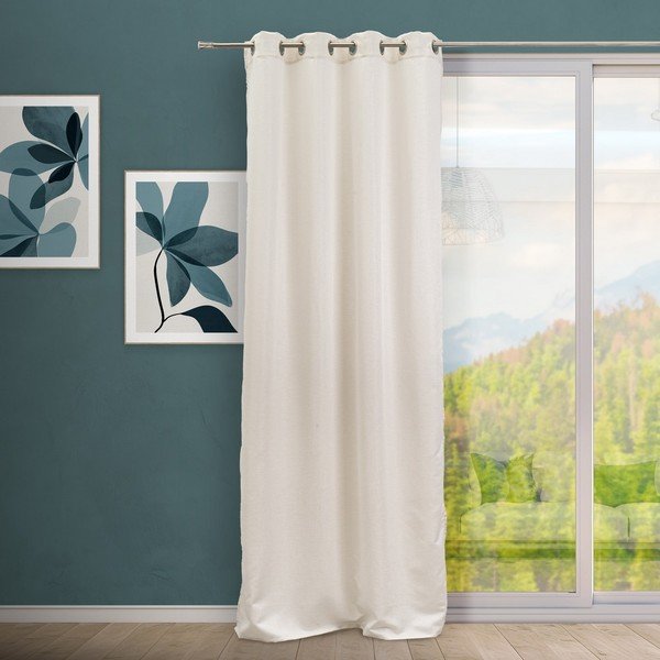 Smėlio spalvos/auksinės spalvos iš žakardo užuolaida 140x260 cm Lluvia – Casa Selección-image-1