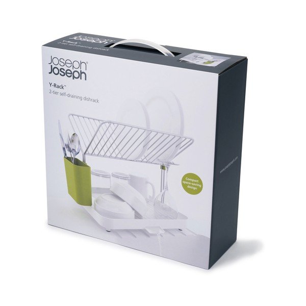 Žalios ir baltos spalvų Joseph Joseph Y-Rack indų plautuvė-image-1