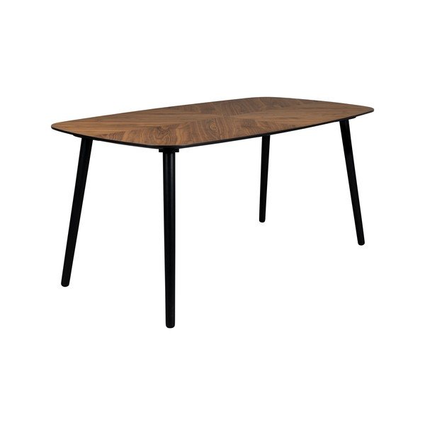 Valgomojo stalas su riešutmedžio dekoro stalviršiu 90x165 cm Clover – Dutchbone-image-2