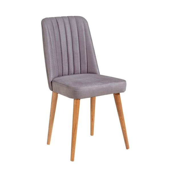Valgomojo kėdė iš aksomo pilkos spalvos Stormi Sandalye – Kalune Design