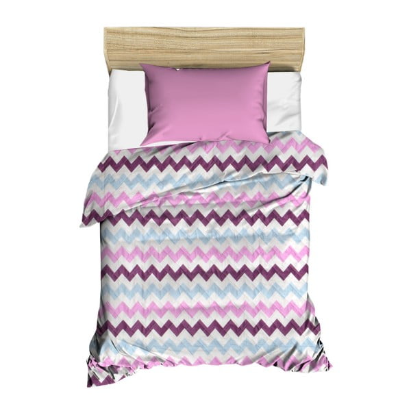 Violetinė dygsniuota lovatiesė "Linea", 160 x 230 cm