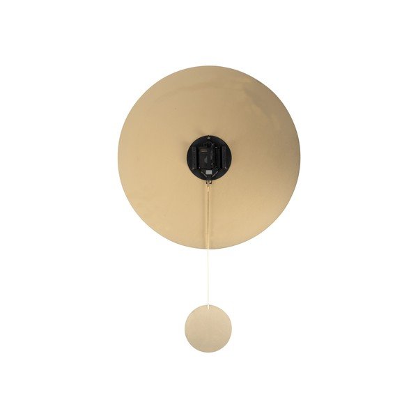 Aukso spalvos sieninis švytuoklinis laikrodis Karlsson Impressive, ø 47 cm-image-1