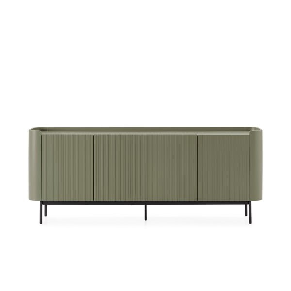 Žalios spalvos šoninė spintelė 200x80x40 cm Willa – MOME