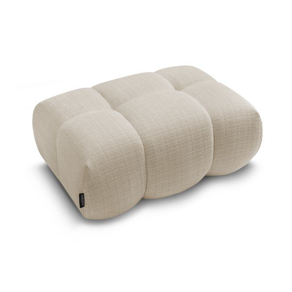Smėlio spalvos iš šenilinio audinio taburetė Ivane – Bobochic Paris-image-4