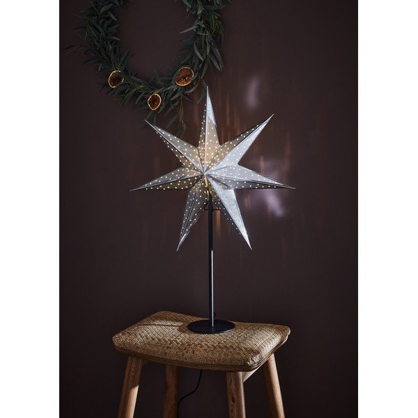 Šviečianti dekoracija sidabrinės spalvos su Kalėdų motyvu ø 45 cm Glitter – Markslöjd-image-1