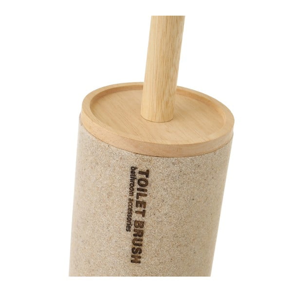 Iš polirezino tualeto šepetys smėlio spalvos – Casa Selección-image-2