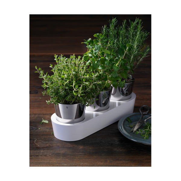 3 nerūdijančio plieno vazonų rinkinys žolelėms WMF Gourmet-image-3