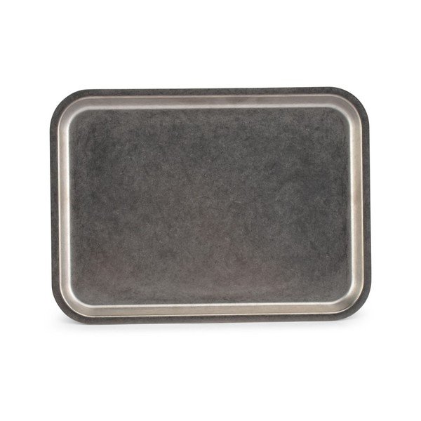 Iš nerūdijančio plieno padėklas serviravimo padėklas 16x22 cm Serve – BonBistro-image-1