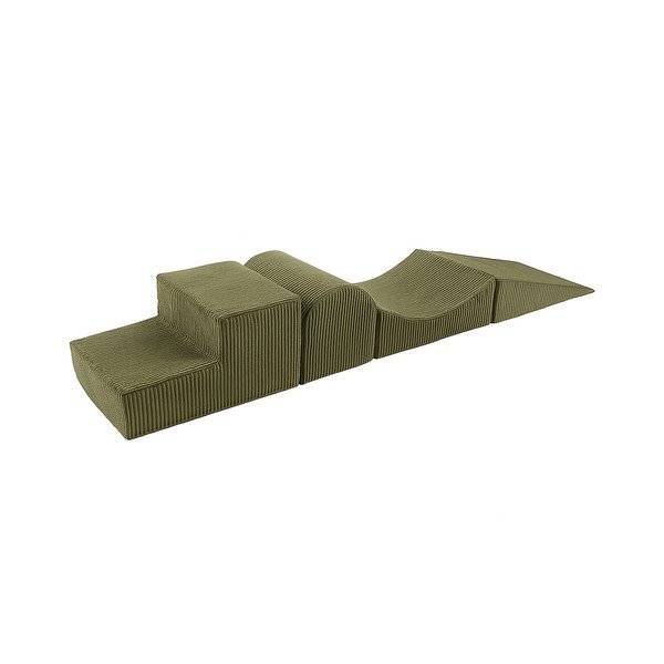Khaki spalvos putų žaidimų aikštelė 3 vnt. aukštis 30 cm 45x193 cm – Meowbaby