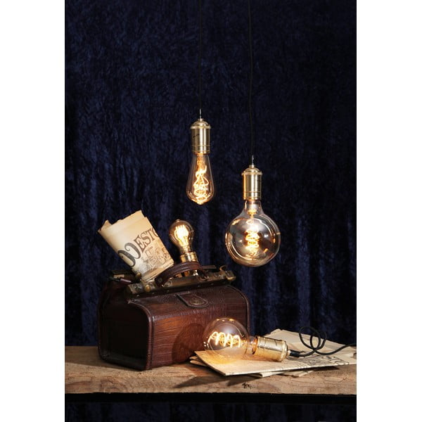 Su kaitinimo siūleliu lemputė šilta balta 3 W su pritemdymo funkcija E27, Spiral Filament – Star Trading-image-1