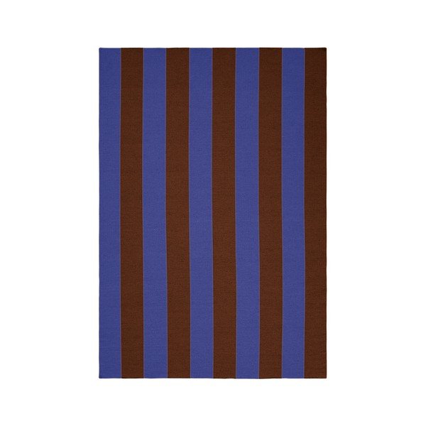 Rankų darbo mėlynos spalvos/rudos spalvos iš vilnos mišinio kilimas 200x300 cm Sissel – Jotex