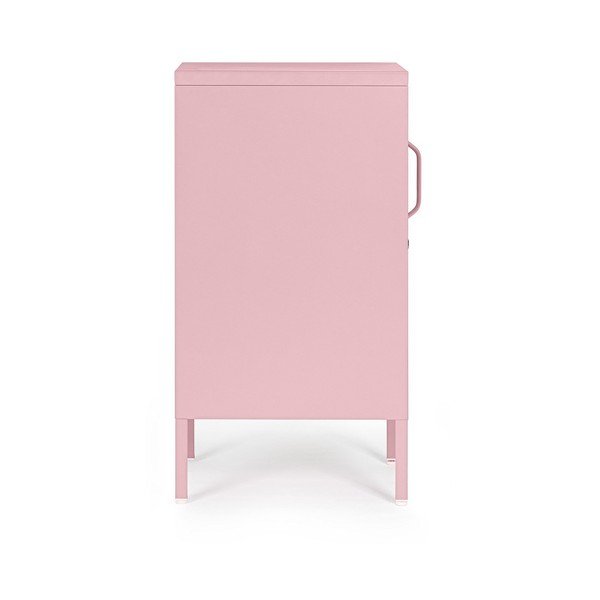 Šviesiai rožinės spalvos iš metalo su užraktu spintelė 35x76x40 cm Cambridge – Yes Everyday-image-4