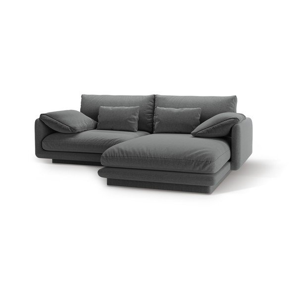 Kampinė sofa tamsiai pilkos spalvos (su dešiniuoju kampu) Torino – Micadoni Home-image-1