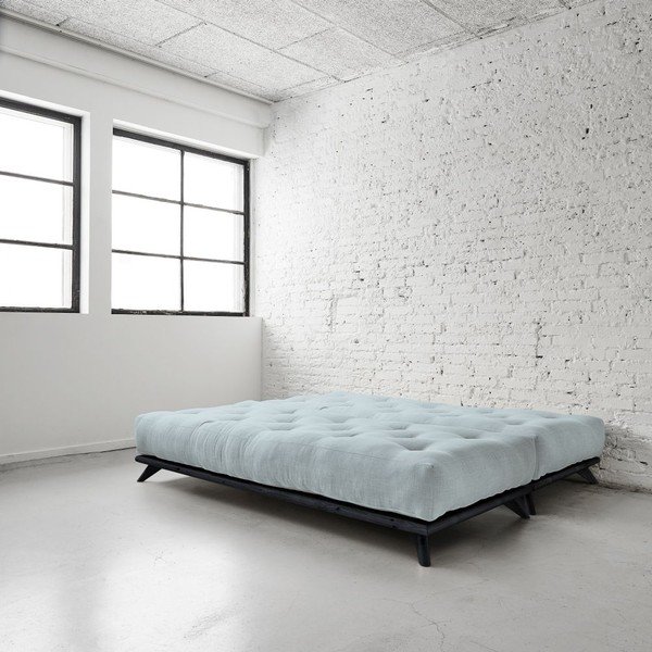 Sofa "Senza" juoda/skydrai mėlyna-image-3