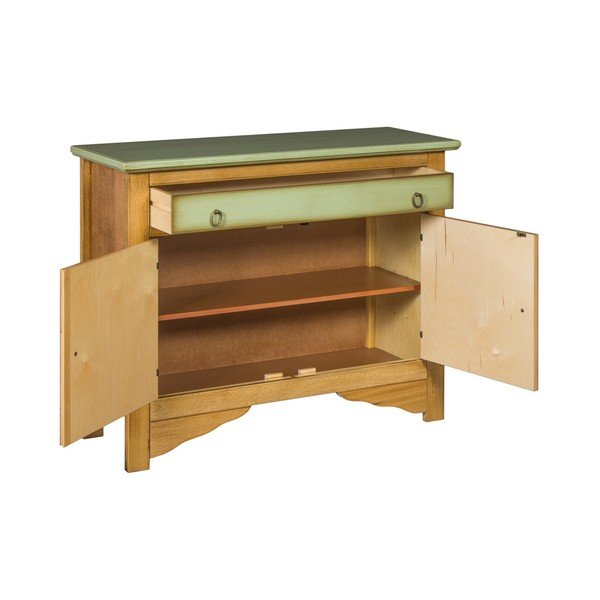 Žaliai ruda komoda "Evergreen House Credenza-image-4