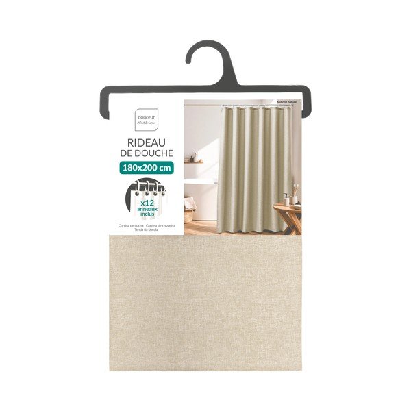 Smėlio spalvos užuolaida 180x200 cm Miltone – douceur d'intérieur-image-2