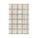 Skalbiamas/rankų darbo kreminės spalvos/šalavijo spalvos iš medvilnės kilimas 140x190 cm Tartan Blue Sage – Lorena Canals