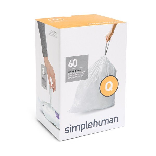 Ištraukiami šiukšlių maišai 60 vnt. 65 l Q – simplehuman