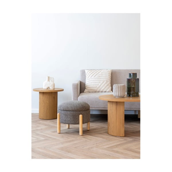 Iš boucle taburetė rudos spalvos Medas – House Nordic-image-4