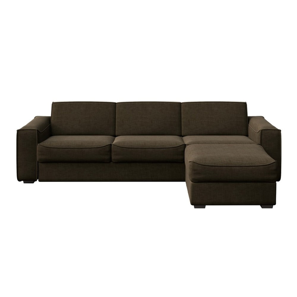 Rudos spalvos sofa-lova su keičiamu gultuvu MESONICA Munro, 308 cm