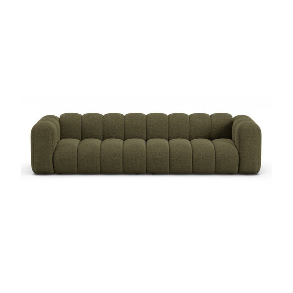 Žalios spalvos sofa iš šenilinio audinio 290 cm Lupine – Micadoni 