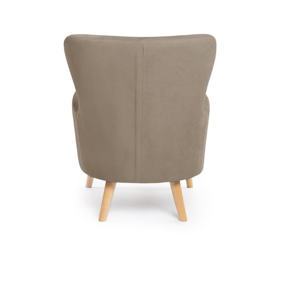 Krėslas smėlio spalvos su atlošu Noemye – Bonami Selection-image-4