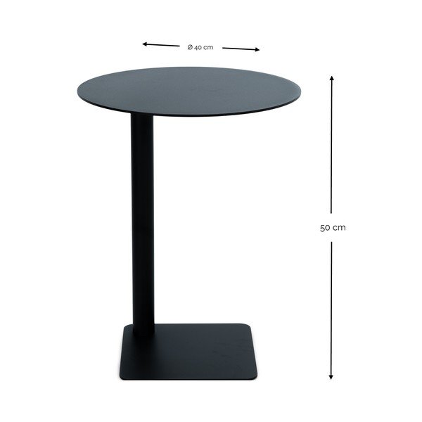 Iš plieno apvalios formos šoninis stalas ø 40 cm Sunny – Spinder Design-image-3