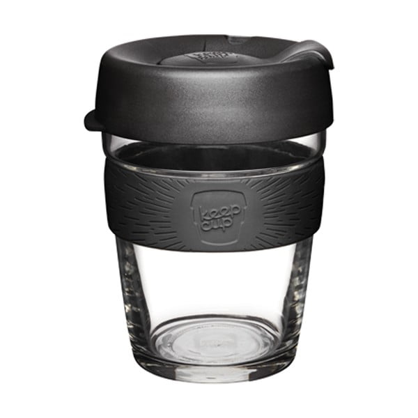 Kelioninis puodelis (ne termo) juodos spalvos 340 ml Brew Black M – KeepCup