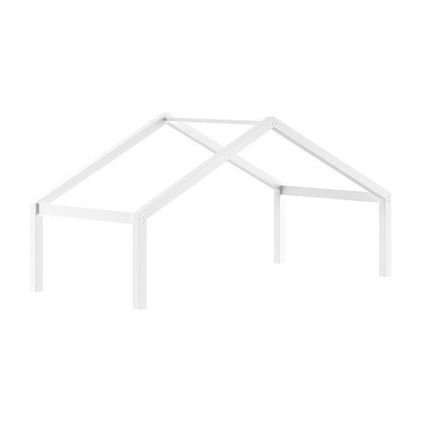 Naminė/ištraukiama iš buko masyvo vaikiška lova baltos spalvos 90x200 cm Forrest – Vipack-image-4